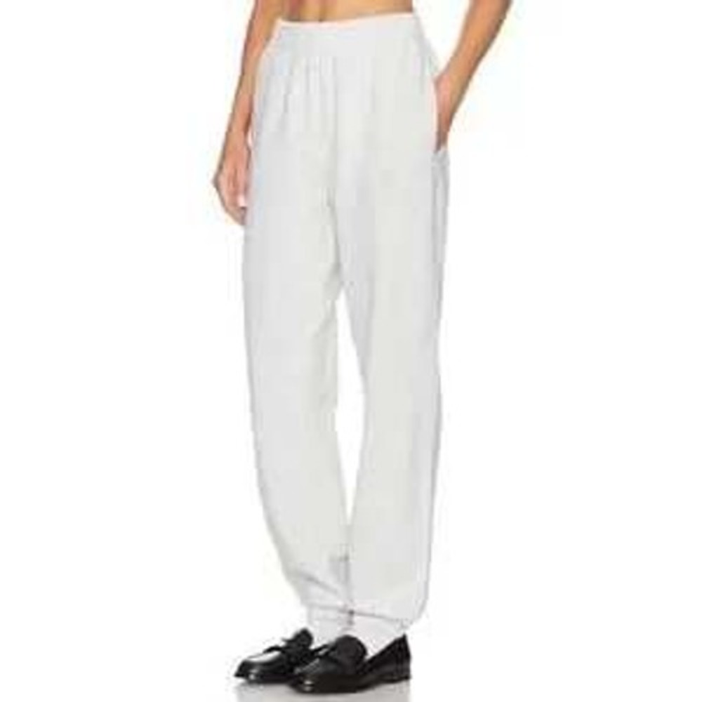Anine Bing Karter Sweatpants Gray Women's XL Cotton Fleece‎ Relaxed Logo Slouchy - Picture 3 of 7